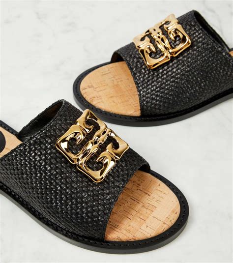 4g toe ring sandal givenchy|4G Liquid sandals in raffia .